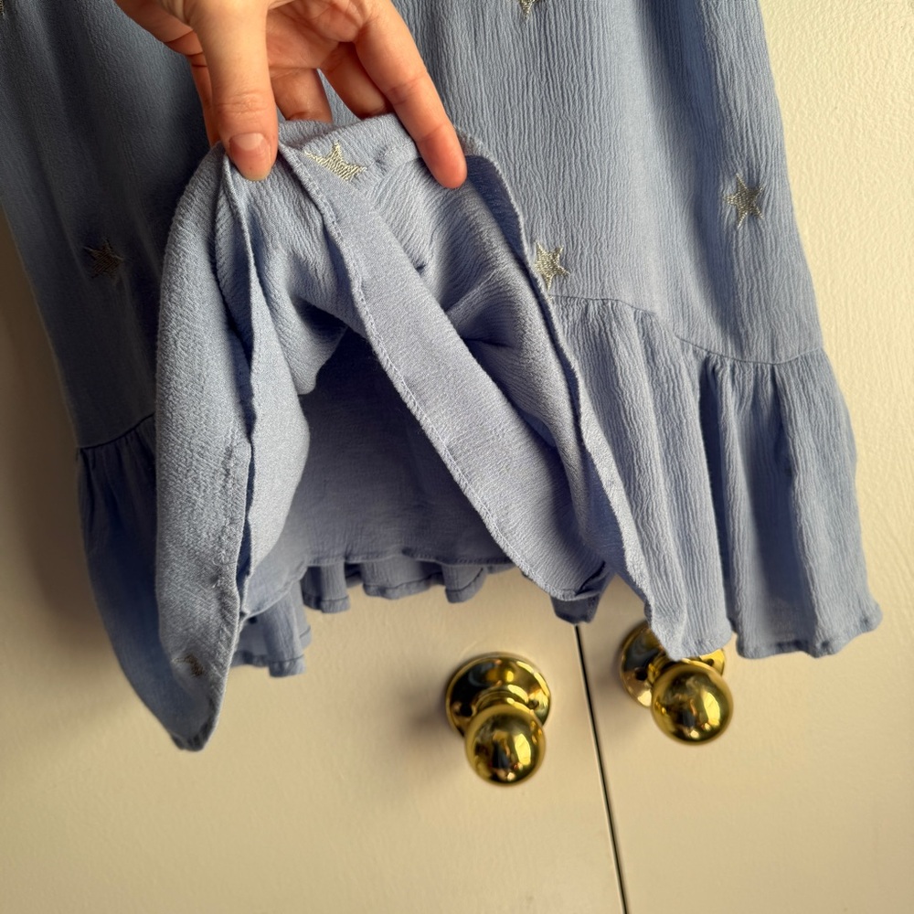 Storia Periwinkle Blue Shine Bright Swing Dress Stars Celestial Women’s Small - Picture 10 of 16